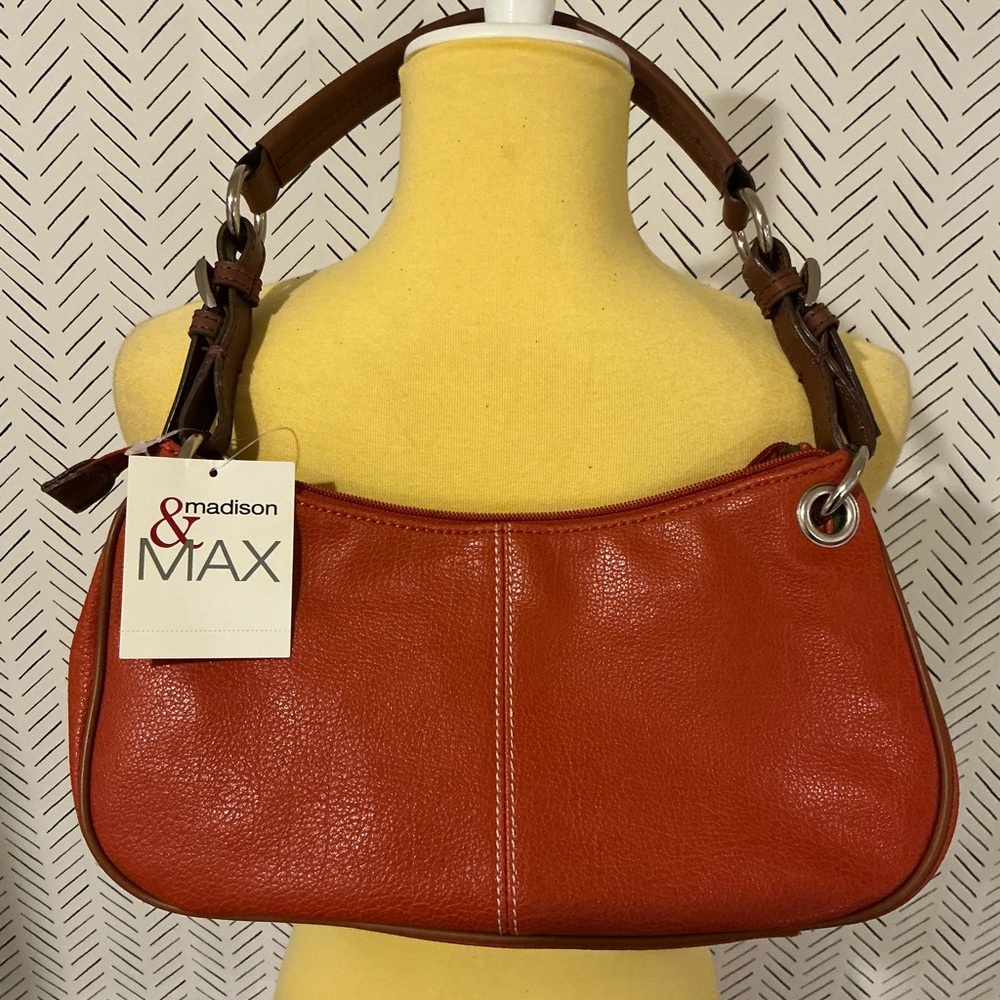 Madison & Max orange and brown purse